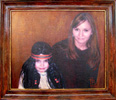 Coloured photo on canvas in the autorīs frame, 20x30 cm